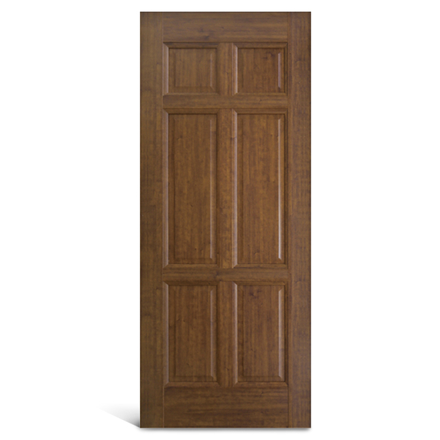 Porta de painel de PVC de 6 painéis