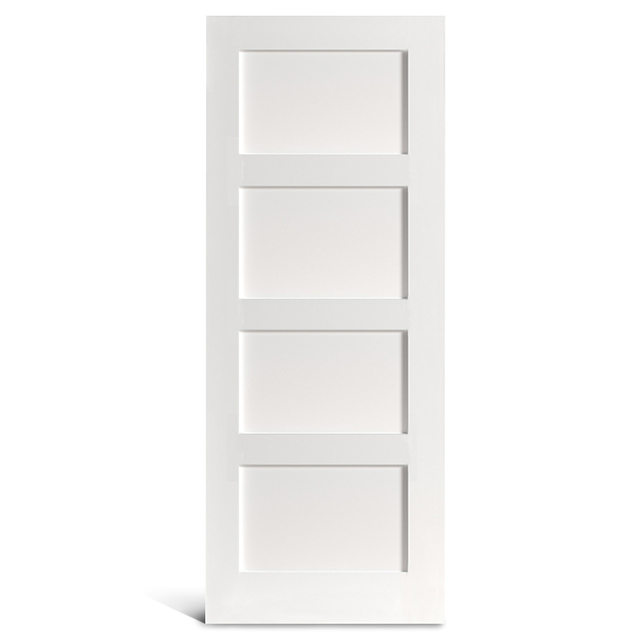 4 portas Shaker pré-pintadas de painel plano