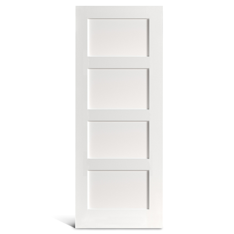 4 portas Shaker pré-pintadas de painel plano