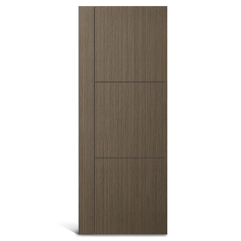 3 painéis iguais com 1 painel vertical ranhurado porta moldada em pvc