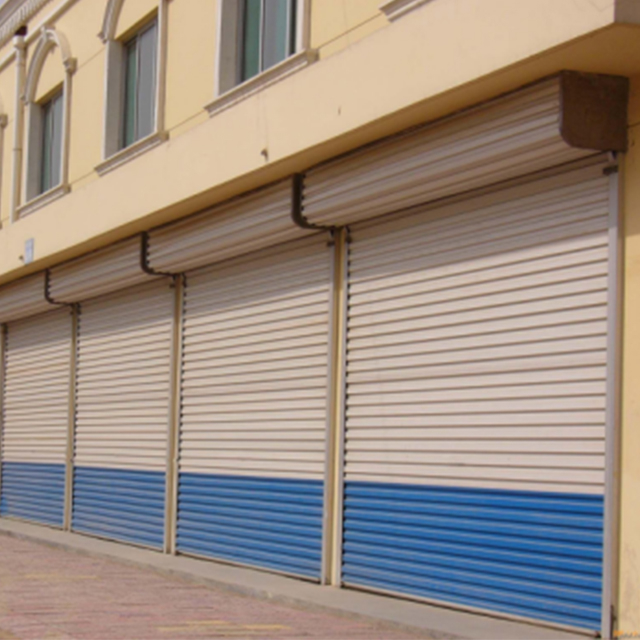 Portas de enrolar à prova de fogo em aço