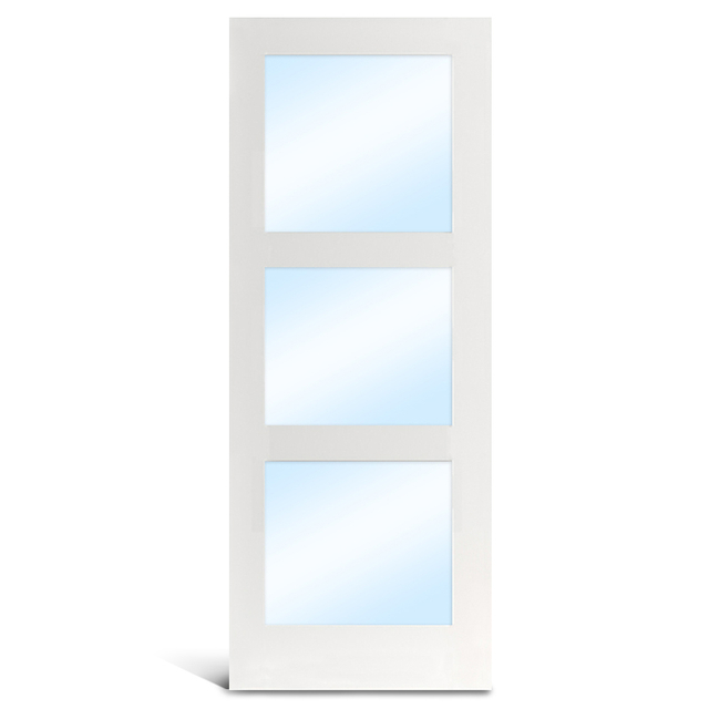 Porta francesa de vidro com primer de MDF 3 Lite