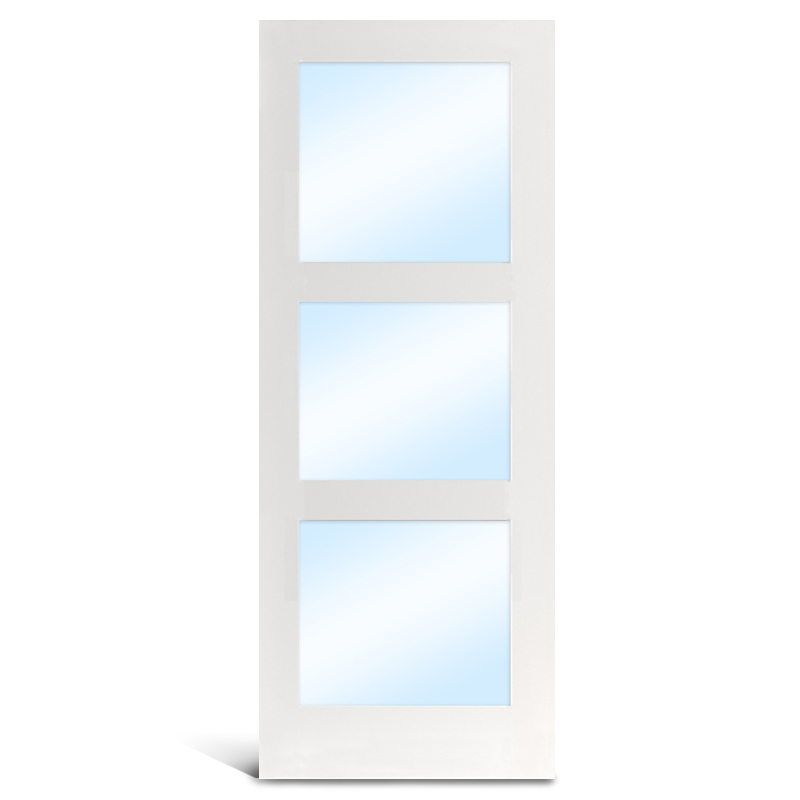 Porta francesa de vidro com primer de MDF 3 Lite