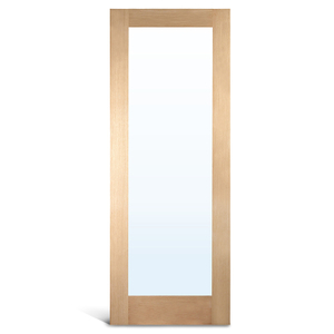 1 porta francesa de vidro de carvalho Lite