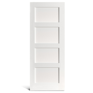 4 portas Shaker preparadas com tela plana