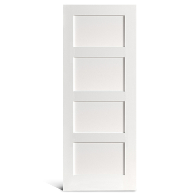 4 portas Shaker preparadas com tela plana