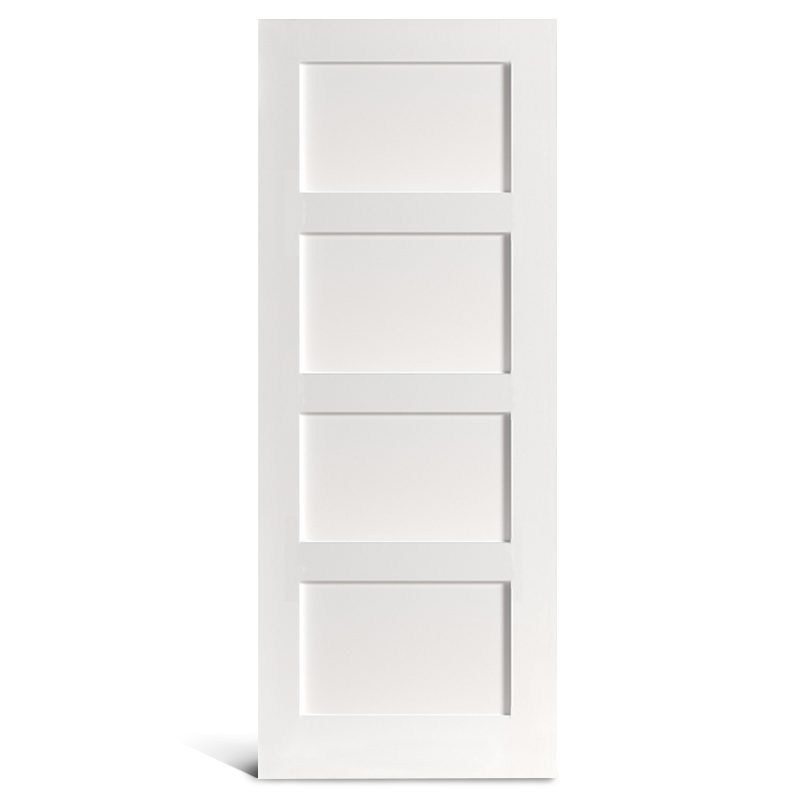 4 portas Shaker preparadas com tela plana