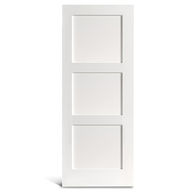 3 quadrados de tela plana com porta Shaker pré-pintada vertical