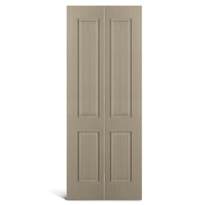 Porta dupla de PVC com tampo quadrado de 4 painéis