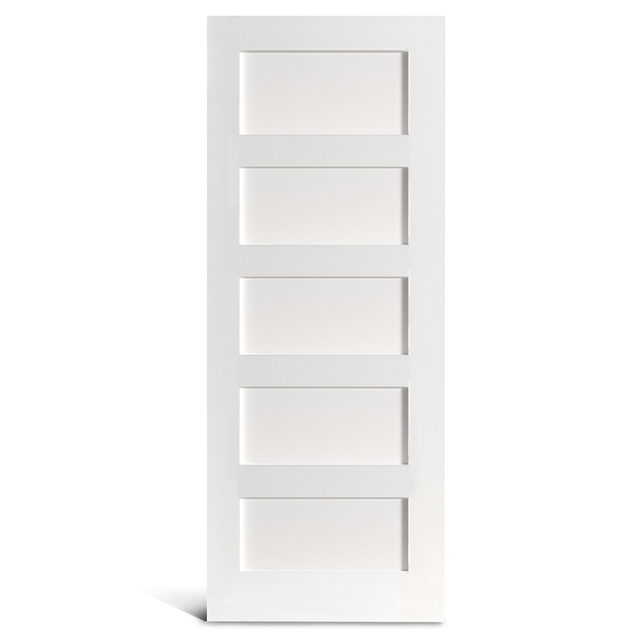 5 porta Shaker pré-pintada de painel plano