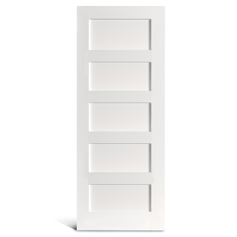 5 porta Shaker pré-pintada de painel plano