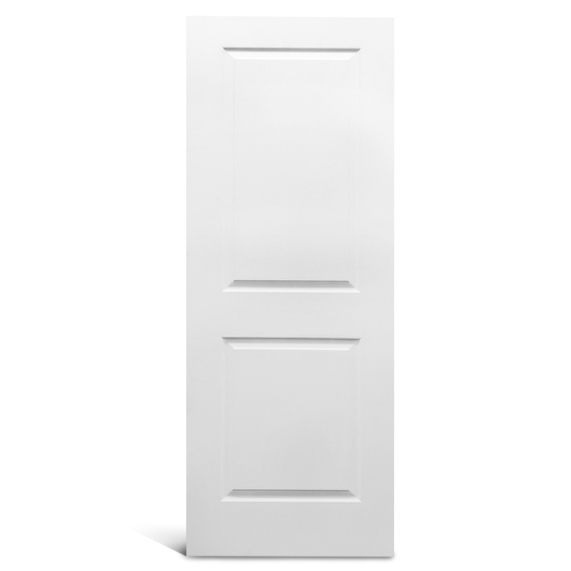 2 painéis de topo quadrado liso com primário Porta moldada