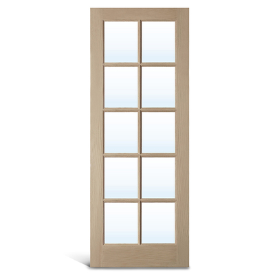 Porta francesa de vidro de carvalho 10 Lite