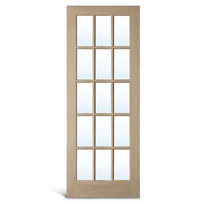 Porta francesa de vidro de carvalho 15 Lite