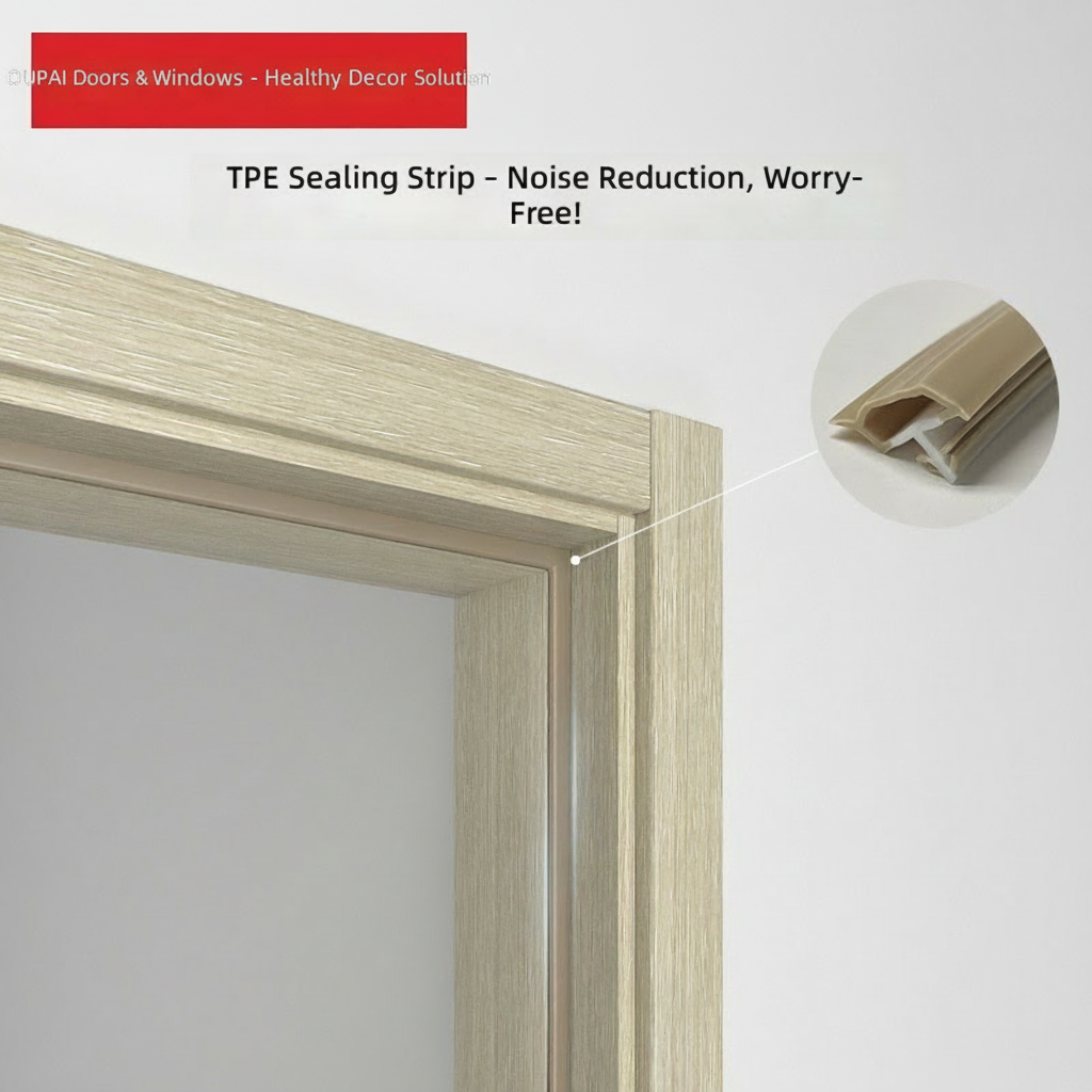 Oupai PVC Porta MDF de madeira CE Saso GOST-R Certificado