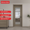 Oupai PVC Porta MDF de madeira CE Saso GOST-R Certificado